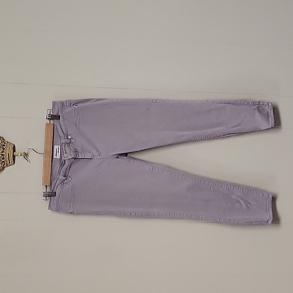 Lilac stretchy crop skinny jeans